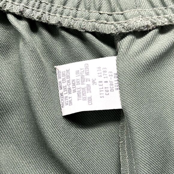 Willow Pants womens Plus Size 2XL Green Wide Leg Pull on elastic waist - Picture 9 of 14